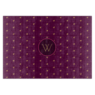 Rosa mit Gold Accent Hahnentrittmuster Cutting Boa Schneidebrett