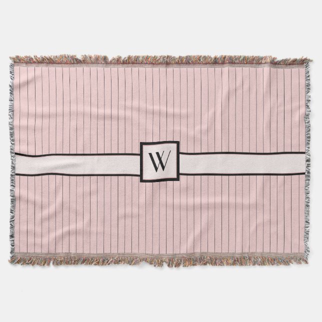Rosa mit schwarzem Pinstripes-Kehlkopf Decke (Vorderseite)