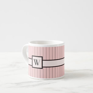 Rosa mit schwarzen Pinstripes Spezielle Tasse