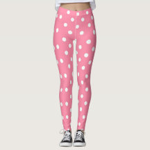 Rosa mit weißen Polka-Punkten
