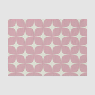 Rosa Mitte Jahrhundert Modernes geometrisches Mode Seidenpapier