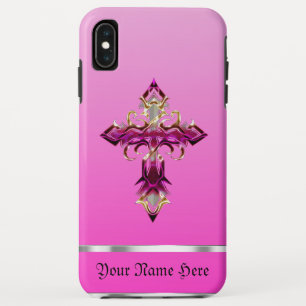 Rosa Mittelalterliches Cross iPhone XS Max Fall Case-Mate iPhone Hülle
