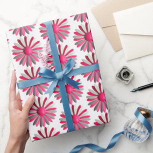 Rosa MOD Gänseblümchen Blumen Frühling Sommer Gart Geschenkpapier