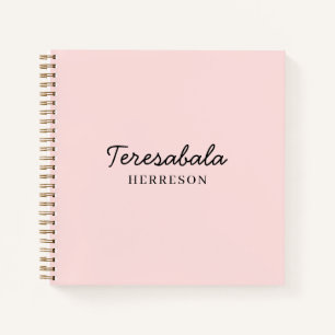 Rosa moderne Brautjungfern-Schrift-Design Notizbuch
