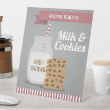 Rosa Moderne Milch und Kekse gestrichen