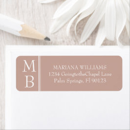 Rosa Moderne Minimalistische Hochzeitsszene Rückse