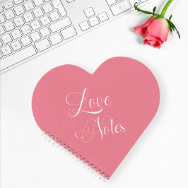 Rosa Moderne Personalisierte Liebe mit elegantem S Notizbuch