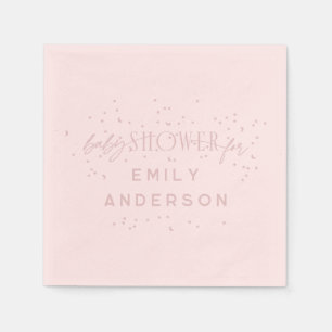 Rosa Moderner Regenbogen und Sterne Pink Baby Dusc Serviette