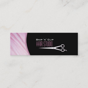 Rosa moderner Stylist-Salon-dünne Geschäfts-Karte Mini Visitenkarte