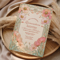 Rosa Mohn-Quinceañera-Feier