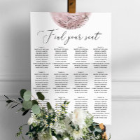 Rosa Mond Hochzeitskarte. Elegant Celestial