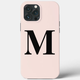 Rosa Monogram, erster Individuelle Name Klasse Case-Mate iPhone Hülle