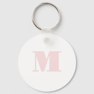 Rosa Monogramm Initiale Modern Schlüsselanhänger