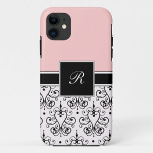 Rosa Monogramm iPhone Hüllen