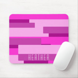 Rosa Monogramm Mousepad