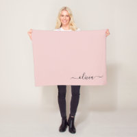 Rosa Monogramm Name Modern