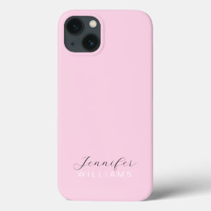 Rosa Monogramm Pastell Minimalistisch Feminine Case-Mate iPhone Hülle