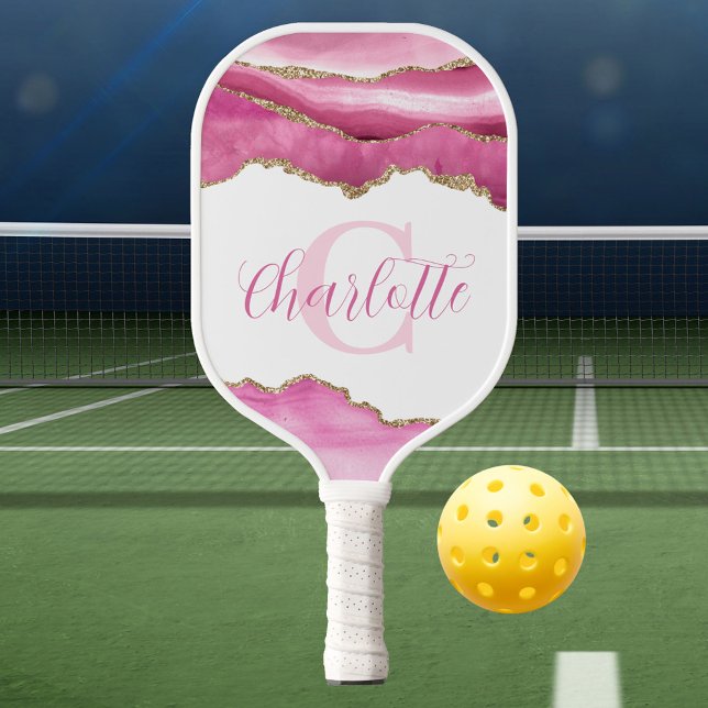 Rosa Monogramm Pickleball Schläger (Pink Monogram Pickleball Paddle
)