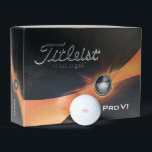 Rosa Monogramm Titleist Pro V1 Golfball<br><div class="desc">Rosa monogramm Golfbälle. Custom. Geschenk. Paar. Hochzeit. Titleist Pro V1.</div>