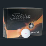 Rosa Monogramm Titleist Pro V1 Golfball<br><div class="desc">Rosa monogramm Golfbälle. Custom. Geschenk. Paar. Hochzeit. Titleist Pro V1.</div>
