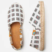 Rosa Monogramm U Leinwand Slip On Shoes Espadrille