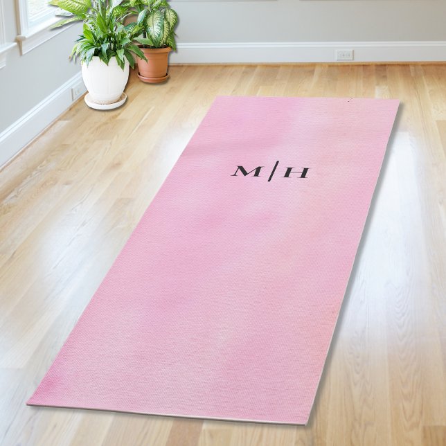 Rosa Monogramm Yogamatte (Von Creator hochgeladen)
