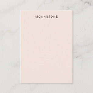 Rosa Moonstone-Display-Karte Visitenkarte