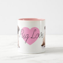 Rosa Mops-Liebe-Tasse