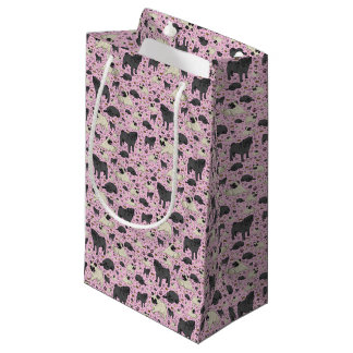 Rosa Möpsen Kleine Geschenktüte
