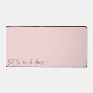 rosa Motivation Schreibtischunterlage