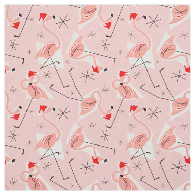 Rosa multi kleines Mustergewebe Flamingo-Sankt Stoff (Muster)