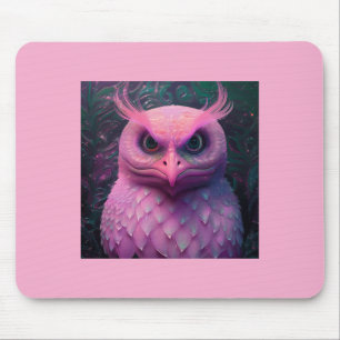 Rosa Murloc/Owl Hybride Kreatur Mousepad