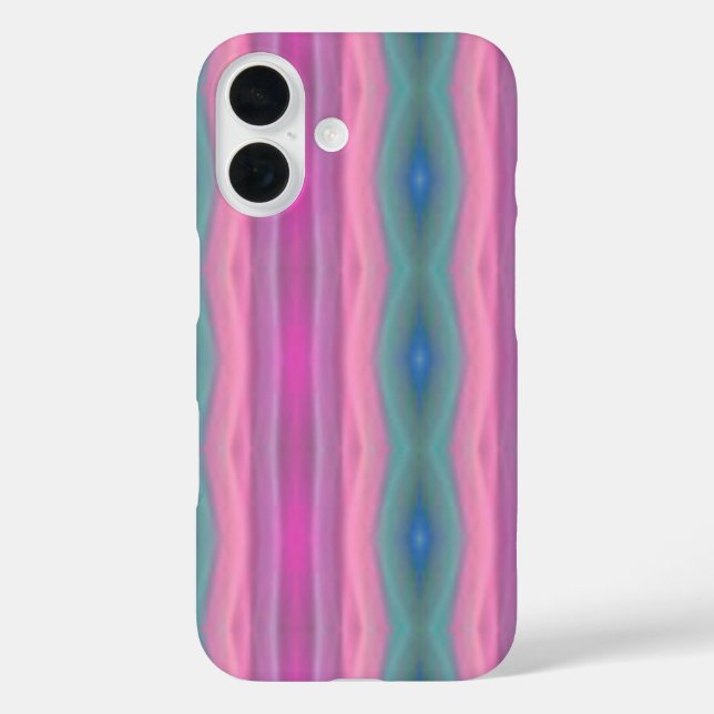 Rosa Musik iPhone 16 Hülle (Rückseite)