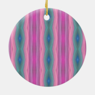 Rosa Musik Keramikornament