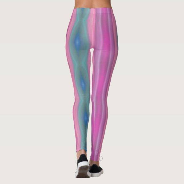 Rosa Musik Leggings (Rückseite)