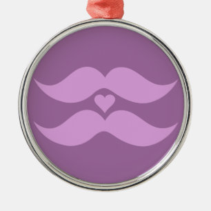 Rosa Mustaches, kundenorientiert Ornament Aus Metall