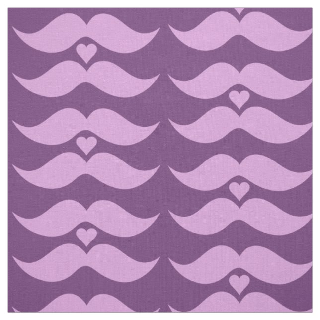 Rosa Mustaches, kundenspezifisch Stoff (Muster)