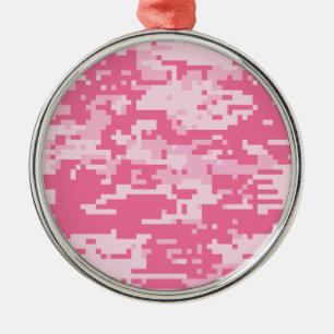 Rosa Muster Digital Klimaanlage Camoflage Silbernes Ornament