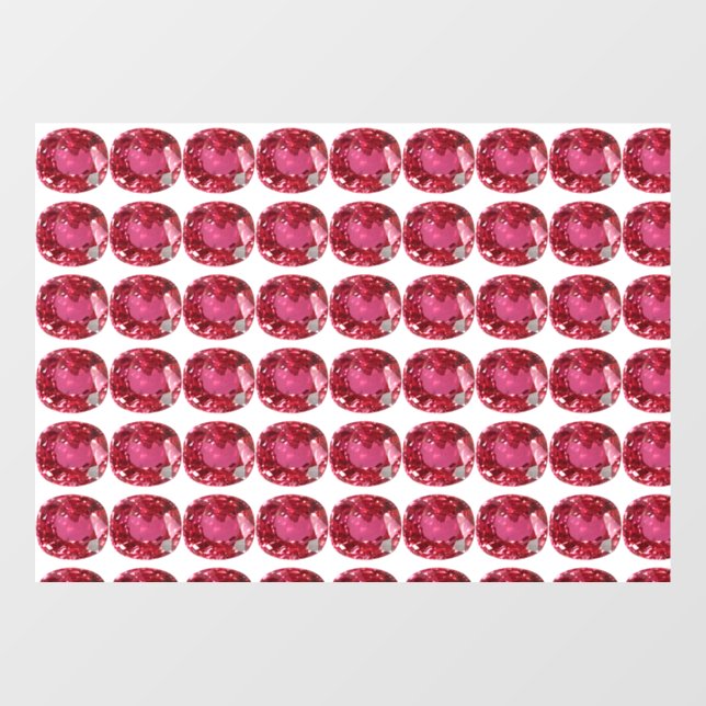 rosa Muster Fensteraufkleber (Blatt)