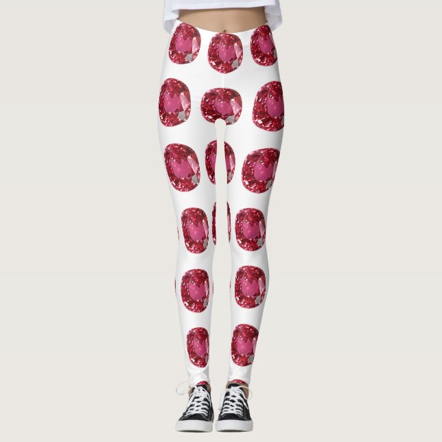rosa Muster Leggings (Vorderseite)