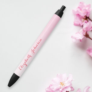 Rosa Muster Mädchen Chic Trendige Elegante Monogra Kugelschreiber