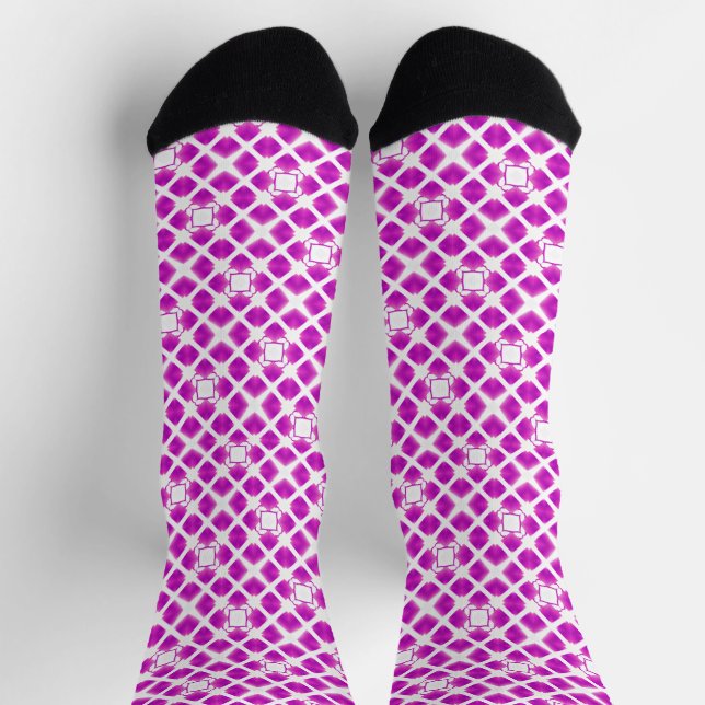 rosa Muster Socken (Oben)