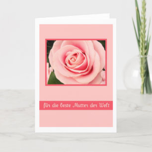 Rosa Mutter Rose Grußkarte Karte