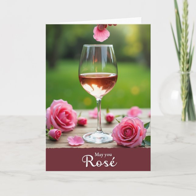 Rosa Muttertagsgrußkarte Karte (Vorderseite)