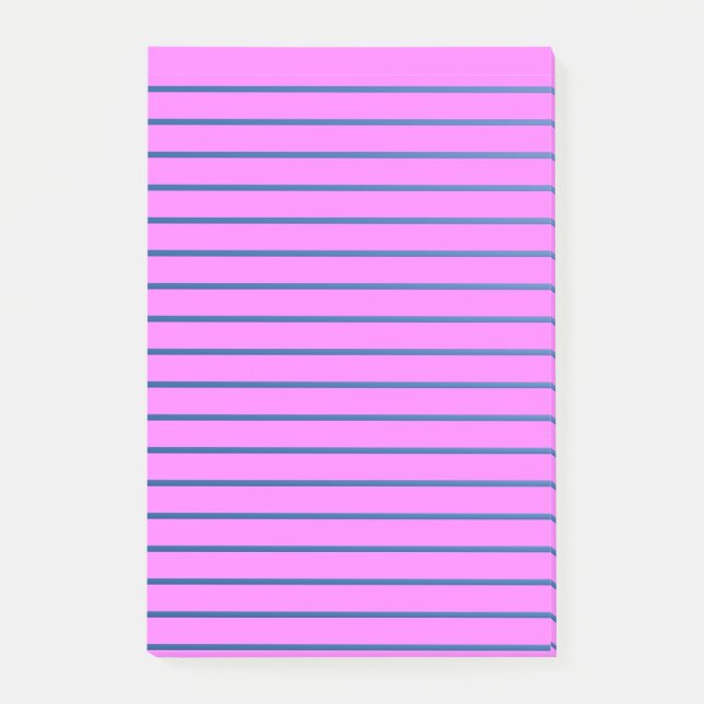 Rosa Nachhinweise Post-it Klebezettel (Vorderseite)