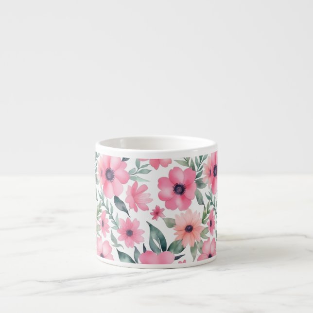 Rosa, nahtlos espressotasse (Vorderseite)