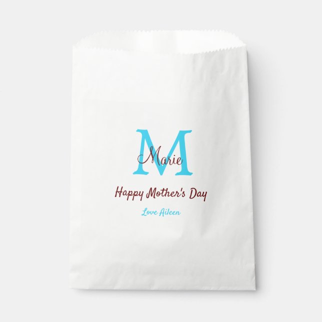 Rosa Name der kleinen Mütter Geschenktütchen (Vorderseite)