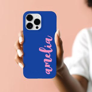 Rosa Name fett farbig blau Case-Mate iPhone 14 Pro Max Hülle