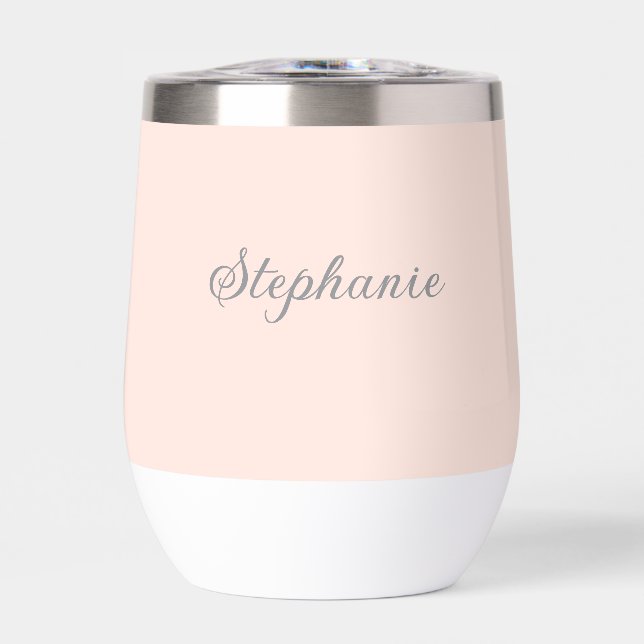 Rosa Name Modern Elegant Monogram Boho (Vorderseite)