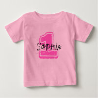 Rosa Namen-und Alters-Geburtstags-T - Shirt